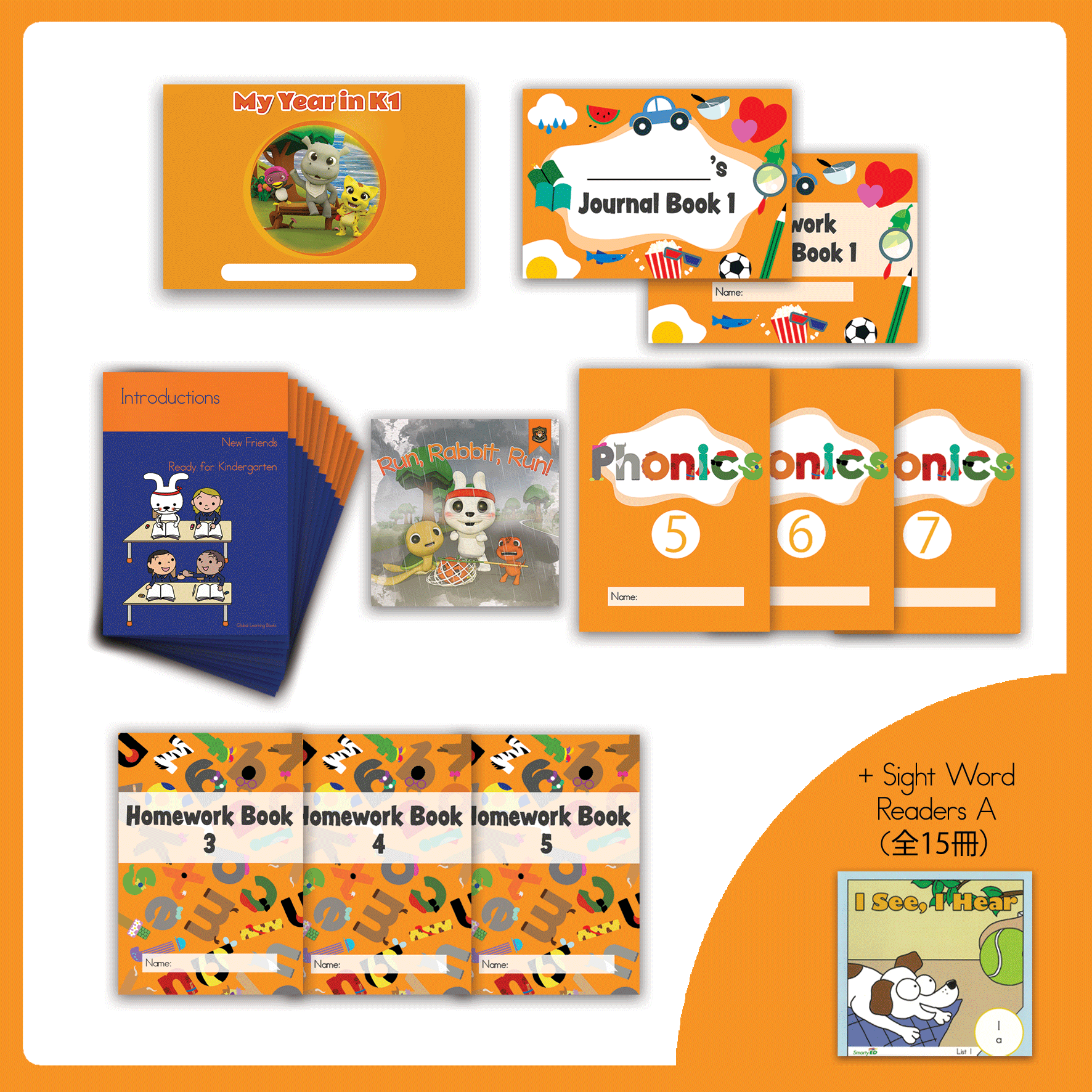 キンダーキッズ  サイトワードリーダーズ K1 Sight Word Readers Aセット – Kinder Kids Shop