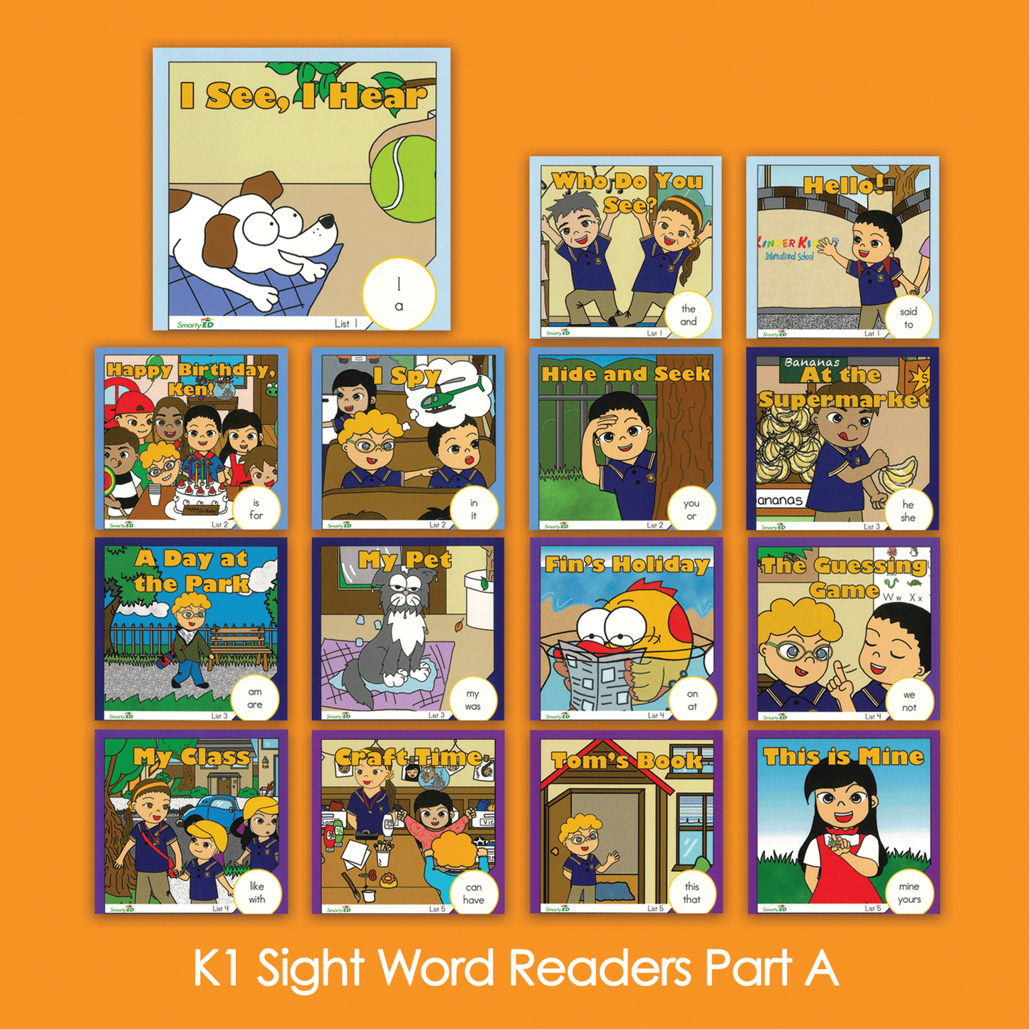 K1 Sight Word Readers Aセット