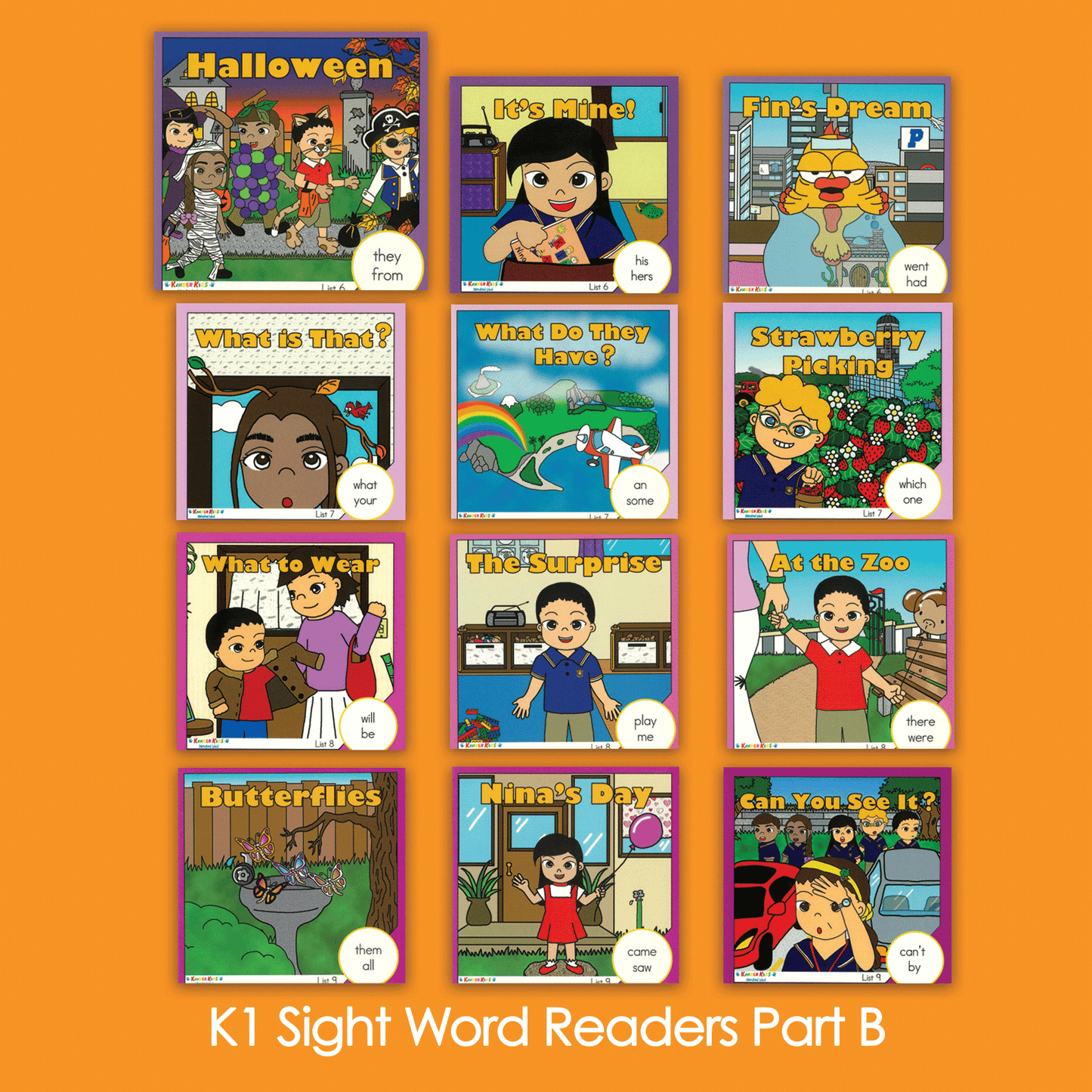 K1 Sight Word Readers Bセット