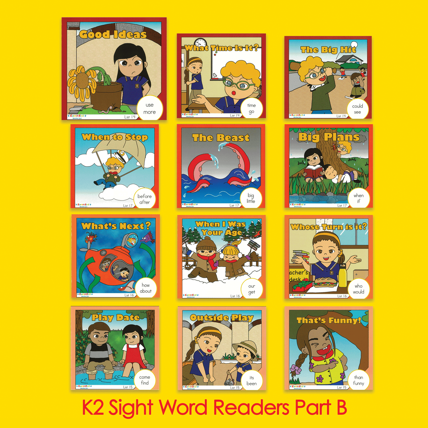 K2 Sight Word Readers Bセット