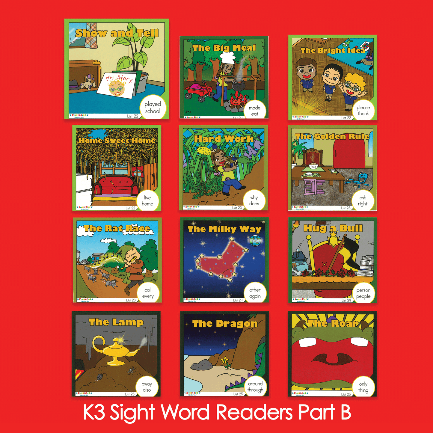 K3 Sight Word Readers Bセット